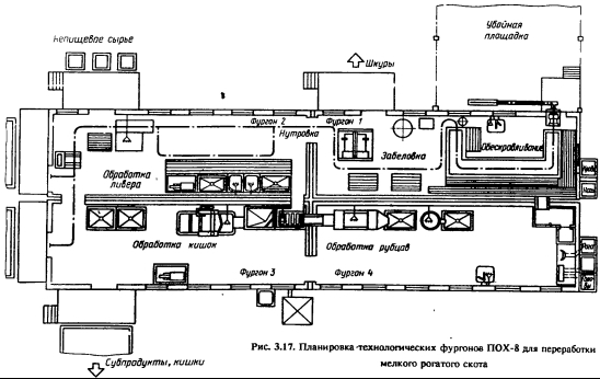 Схема переработки мелкого рогатого скота